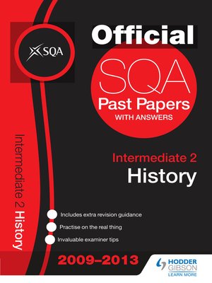 cover image of SQA Past Papers 2013 Intermediate 2 History